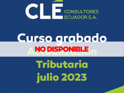 Curso Grabado Actualización Tributaria Julio 2023