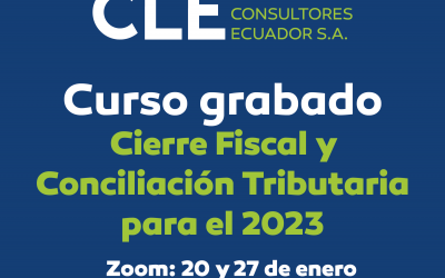 Curso Zoom «Cierre Fiscal y Conciliación Tributaria para el 2023»