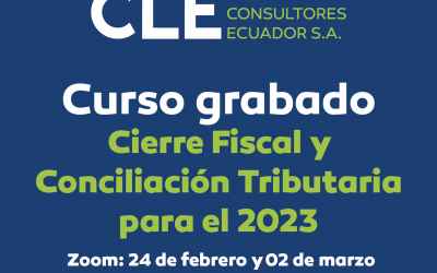 Curso Zoom «Cierre Fiscal y Conciliación Tributaria para el 2023»