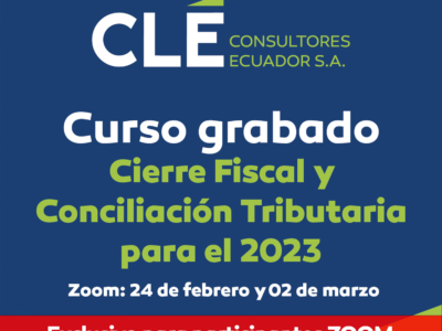 Curso Zoom «Cierre Fiscal y Conciliación Tributaria para el 2023»